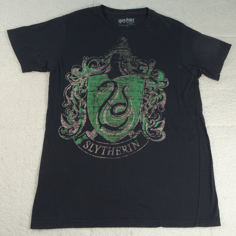 Harry Potter Slytherin Black T-Shirt Medium